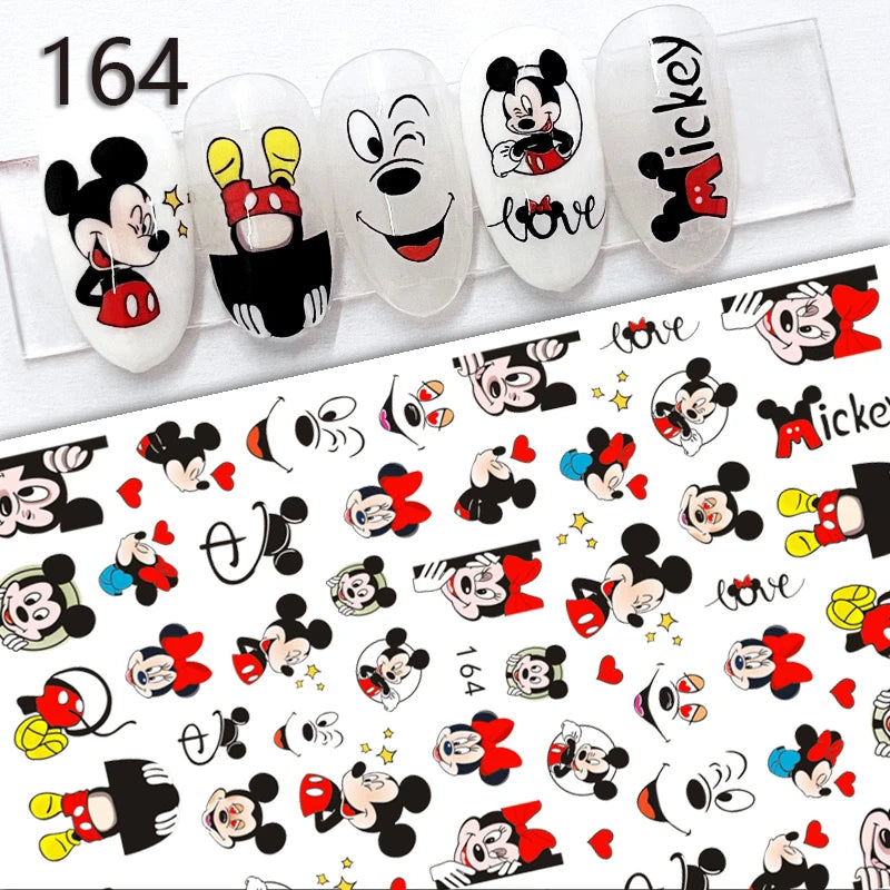 1Pcs 3D Disney Cartoon Mary Cat Nail Sticker Press On Nails Nail Supplies Mickey Mickey Stickers The Lion King Sliders For Nails