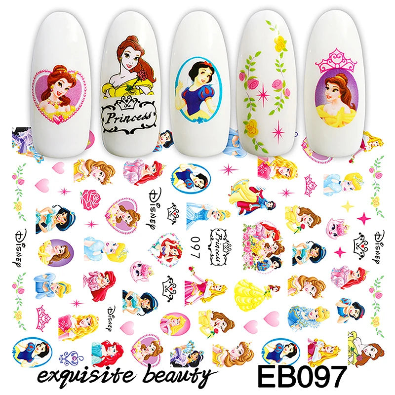 1Pcs 3D Disney Cartoon Mary Cat Nail Sticker Press On Nails Nail Supplies Mickey Mickey Stickers The Lion King Sliders For Nails
