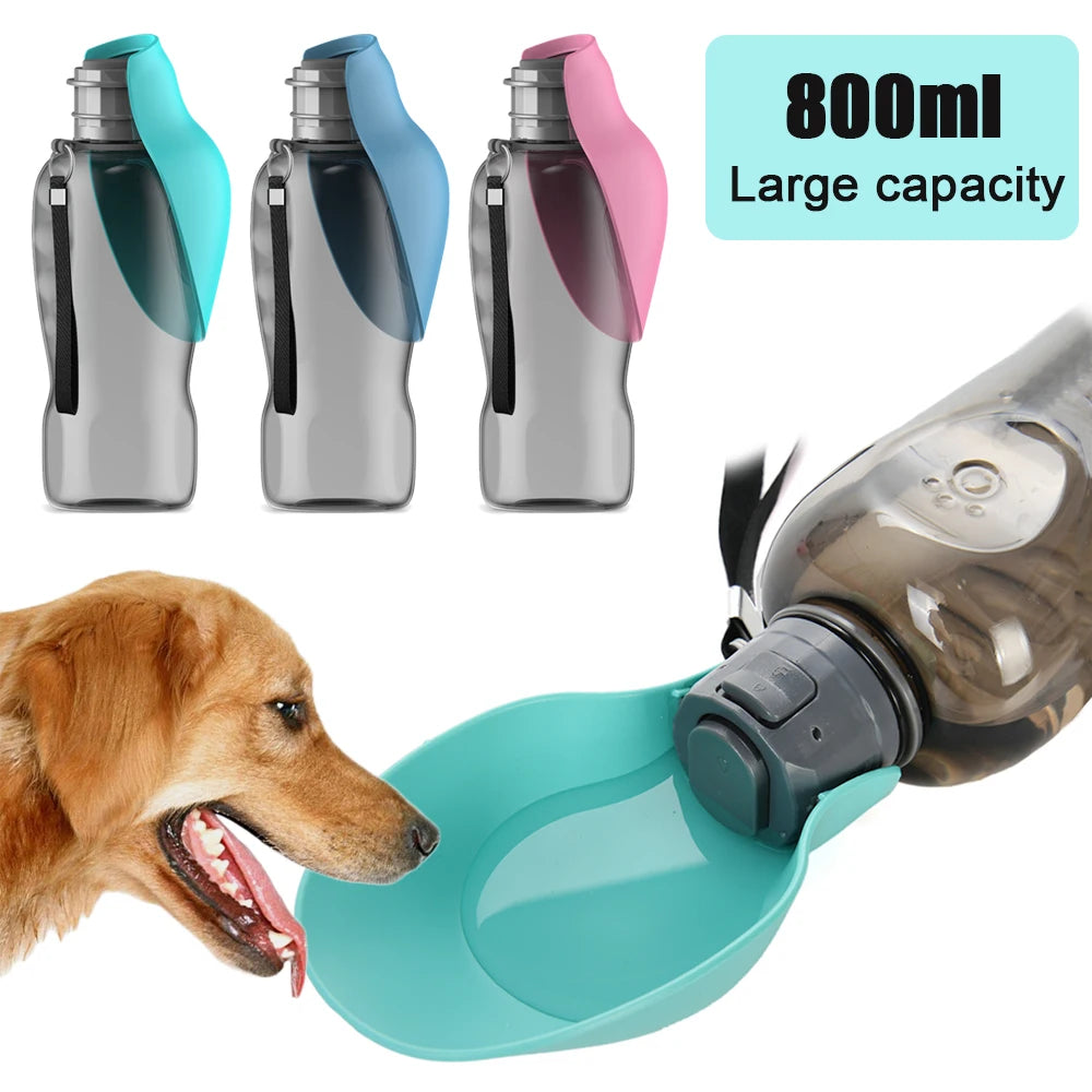 Dog Water Bottle For Pet Dogs Cats Water Feeder Bowls Outdoor Travel Leakproof Puppy Drinking Container Pug Chihuahua Labrador