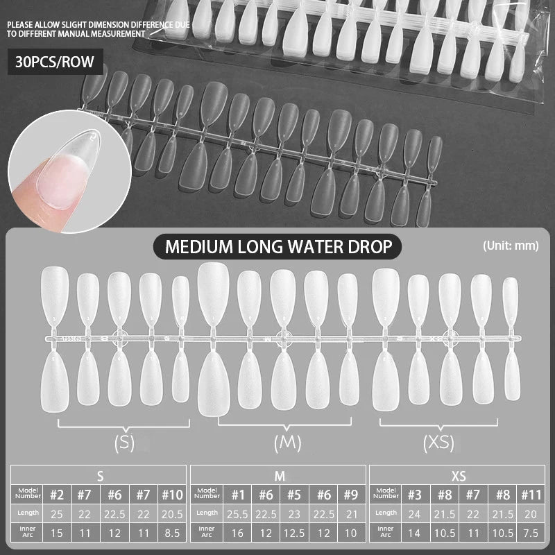 Press on Nails Coffin Soft Gel Tips Full Cover Fake Acrylic UV Gel Nails Extension System Oval Almond Sculpted False Nail Tips