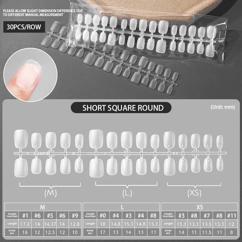 Press on Nails Coffin Soft Gel Tips Full Cover Fake Acrylic UV Gel Nails Extension System Oval Almond Sculpted False Nail Tips