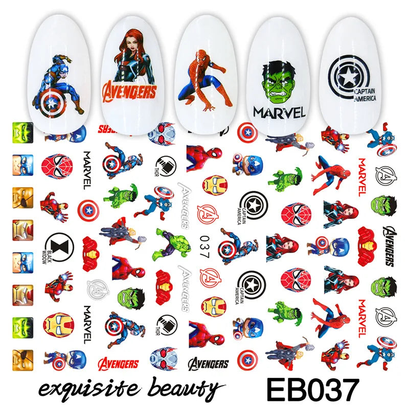 1Pcs 3D Disney Cartoon Mary Cat Nail Sticker Press On Nails Nail Supplies Mickey Mickey Stickers The Lion King Sliders For Nails