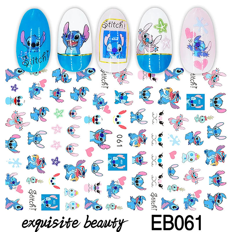 1Pcs 3D Disney Cartoon Mary Cat Nail Sticker Press On Nails Nail Supplies Mickey Mickey Stickers The Lion King Sliders For Nails