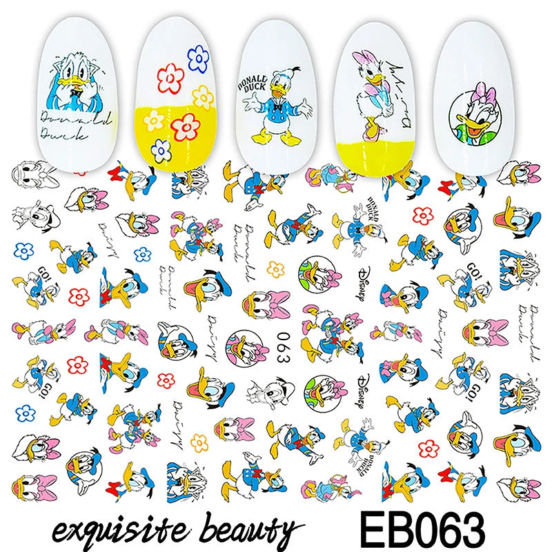 1Pcs 3D Disney Cartoon Mary Cat Nail Sticker Press On Nails Nail Supplies Mickey Mickey Stickers The Lion King Sliders For Nails
