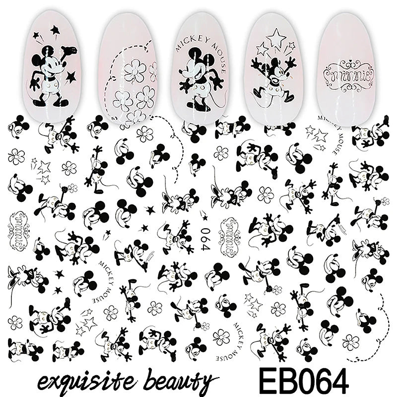 1Pcs 3D Disney Cartoon Mary Cat Nail Sticker Press On Nails Nail Supplies Mickey Mickey Stickers The Lion King Sliders For Nails