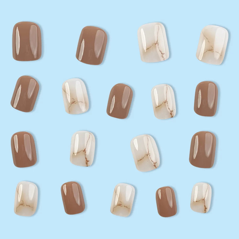 24 Pcs Ballerina Press On Nails Pink Gradient Fake Nails Glossy Artificial Finger Manicure Reusable False Nails For Women