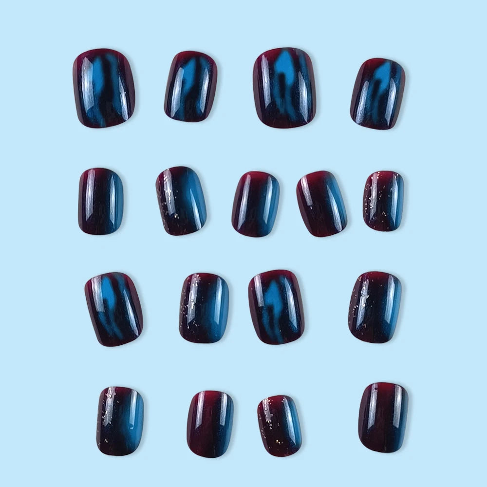 24 Pcs Ballerina Press On Nails Pink Gradient Fake Nails Glossy Artificial Finger Manicure Reusable False Nails For Women